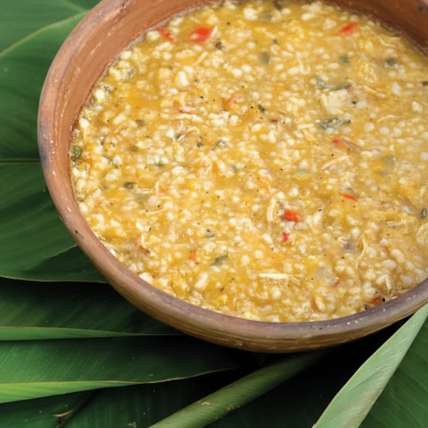 Arroz de maiz cazuela barro