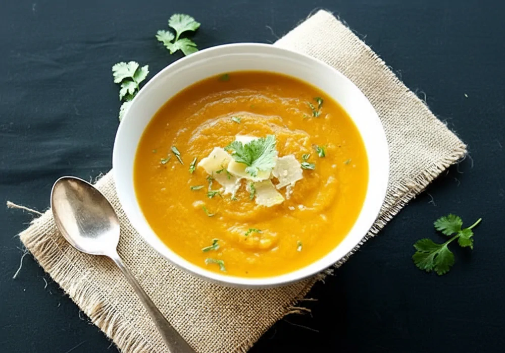 Crema de ayote cilantro